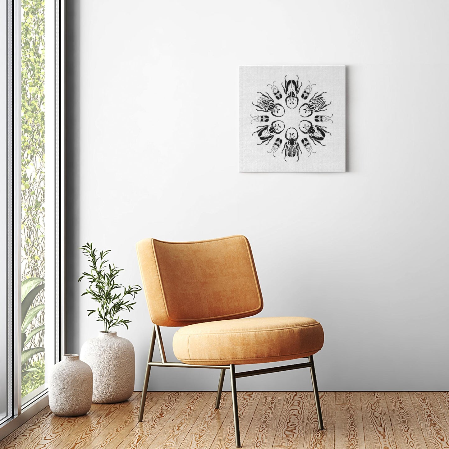 Insects in Radial Symmetry Canvas Print