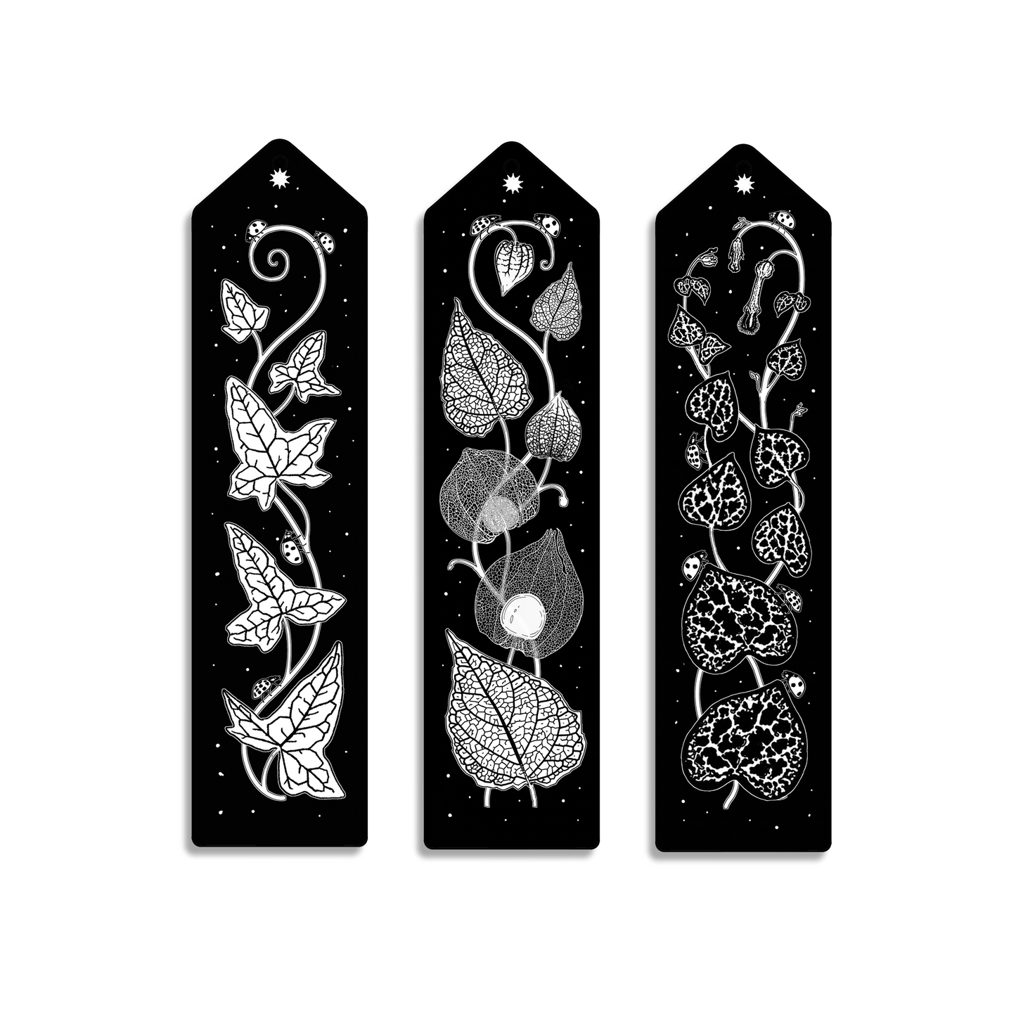 Ladybug on Vines Printable Bookmark Set (Digital Download)
