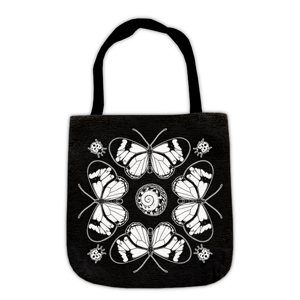 Glasswing Butterfly Woven Tote Bag