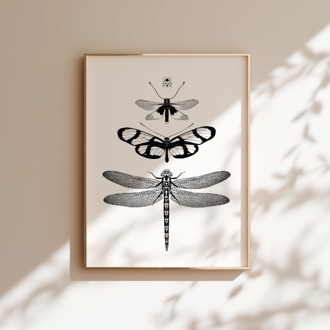 Crystal Wing Insect Stack Art Print