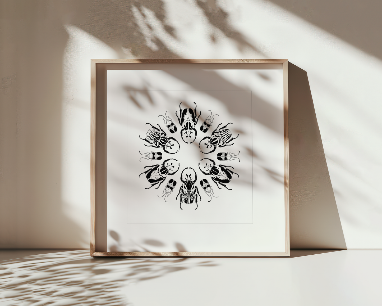 Insects in Radial Symmetry Art Print