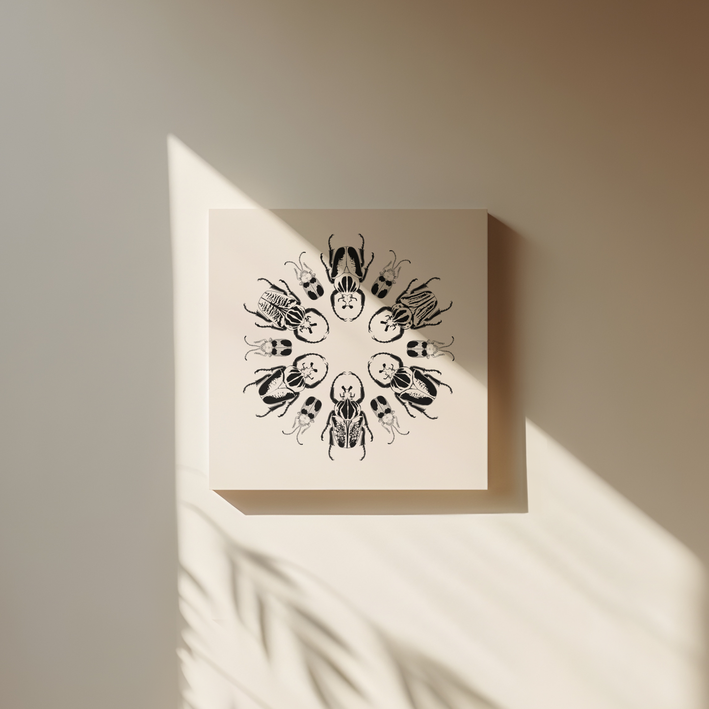 Insects in Radial Symmetry Canvas Print