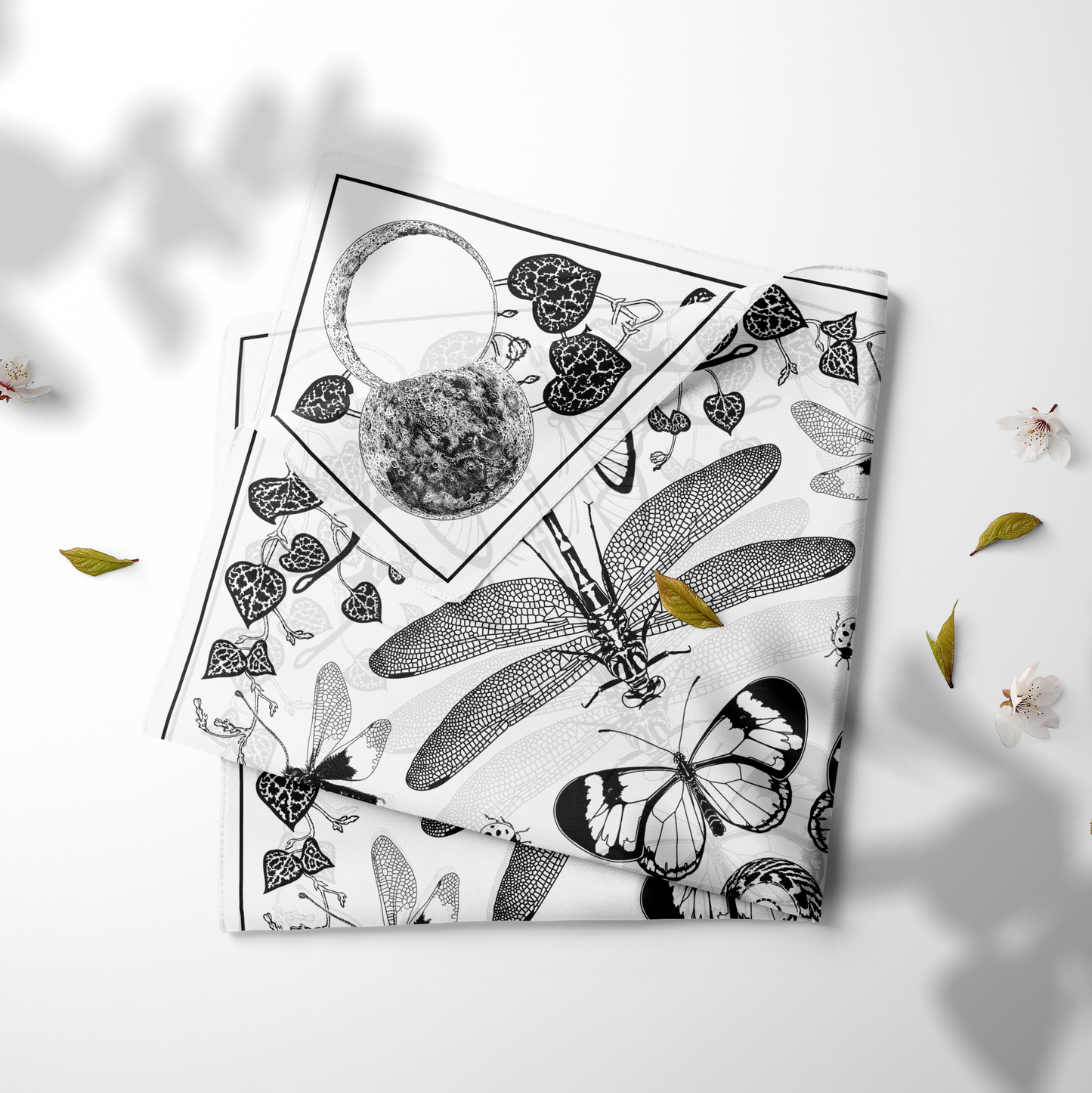 Light Glasswing Silk Scarf