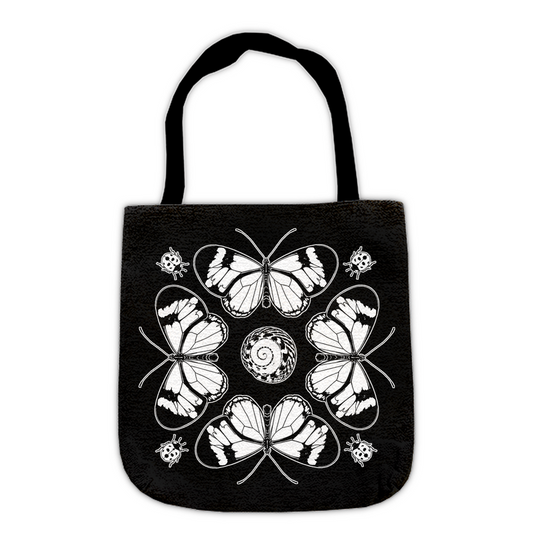 Glasswing Butterfly Woven Tote Bag