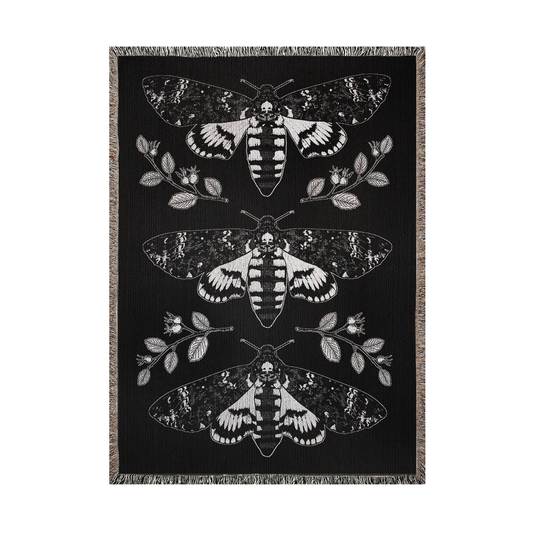 Death's Head Hawkmoth Small Throw Blanket